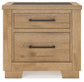 Galliden King Panel Bed with Mirrored Dresser and Nightstand