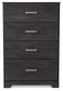 Belachime Twin Panel Bed with Mirrored Dresser and Chest