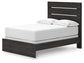 Hollivern Full Panel Bed with Mirrored Dresser and Nightstand