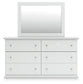 Bostwick Shoals Queen Panel Bed, Dresser and Mirror