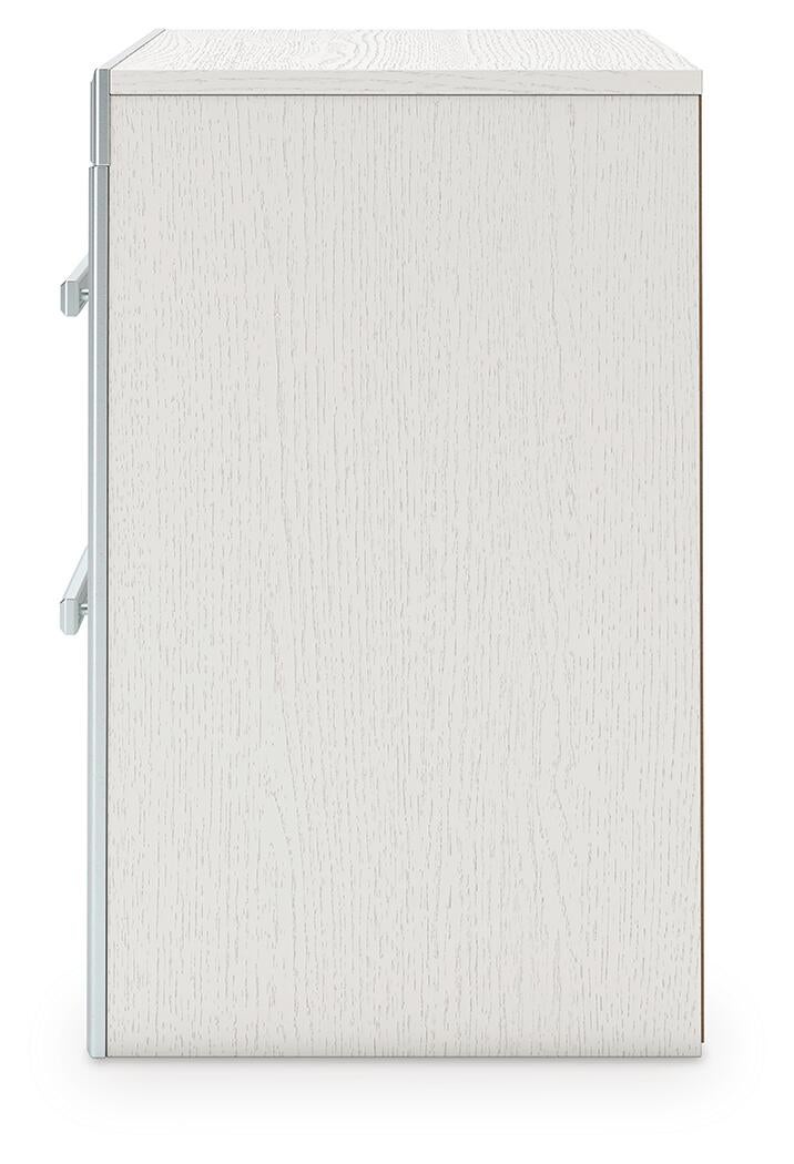 Zuraleus California King Upholstered Bed, Dresser, Mirror and Nightstand