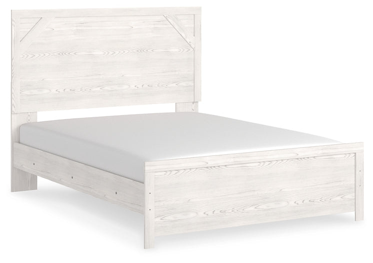 Gerridan Queen Panel Bed with Mirrored Dresser, Chest and 2 Nightstands