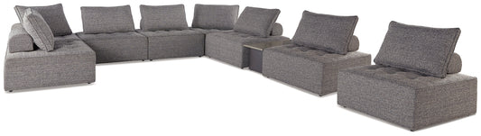 Bree Zee 8-Piece Outdoor Sectional with Lounge Chair