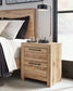 Hyanna Full Panel Bed with Mirrored Dresser, Chest and 2 Nightstands