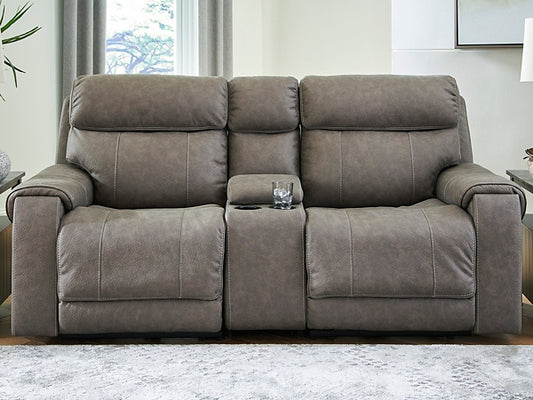 Starbot 3-Piece Power Reclining Sectional Loveseat with Console